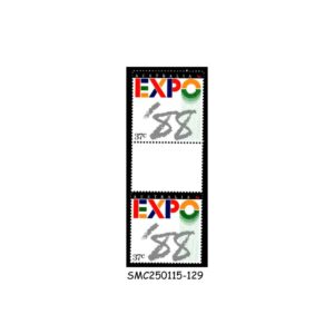 Stamps from AUSTRALIA - 1988 EXPO '88 WORLD FAIR, BRISBANE - GUTTER PAIR - MINT NH
