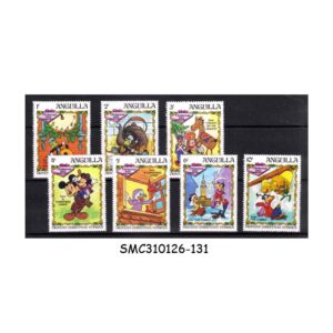 Stamps from ANGUILLA - 1983 CHRISTMAS / DISNEY CARTOON ANIMATION - 7V - MINT NH