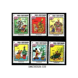 Stamps from TURKS & CAICOS - 1983 CHRISTMAS : DISNEY ANIMATION - 6V - MINT NH