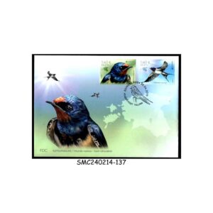 Stamps from ESTONIA - 2019 NATIONAL BIRD / BARN SWALLOW - FDC