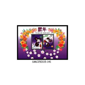 Stamps from TUVALU - 1996 YEAR OF THE RAT - MIN. SHEET MINT NH