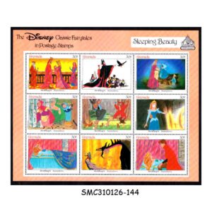 Stamps from GRENADA - 1987 DISNEY CLASSIC FAIRYTALE SLEEPING BEAUTY / ANIMATION - MIN. SHEET MNH