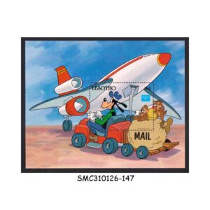 Stamps from LESOTHO - 1986 AMERIPEX '86 / DISNEY ANIMATION - MIN. SHEET MINT NH