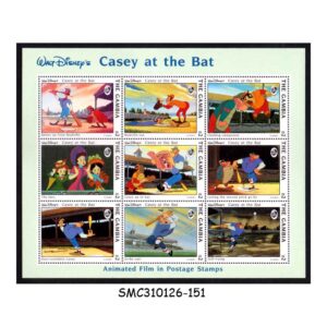 Stamps from GAMBIA - 1993 CASEY AT THE BAT / DISNEY MOVIE ANIMATION - MIN. SHEET MINT NH