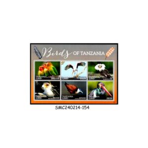 Stamps from TANZANIA - 2015 BIRDS OF TANZANIA - MIN. SHEET MINT NH