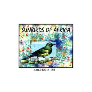 Stamps from TANZANIA - 2013 SUNBIRDS OF AFRICA / BIRDS - MIN. SHEET MINT NH