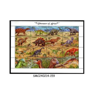 Stamps from TANZANIA - 1992 DINOSAURS OF AFRICA - MIN. SHEET MINT NH
