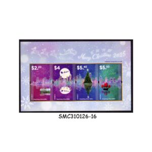 Stamps from HONG KONG CHINA - 2025 CHRISTMAS - MIN. SHEET MINT NH