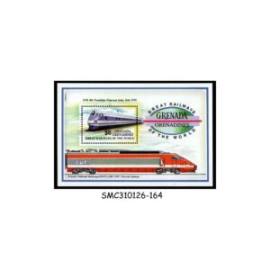 Stamps from GRENADA GRENADINES - 1992 GREAT RAILWAYS OF THE WORLD / LOCOMOTIVE - MIN. SHEET MINT NH
