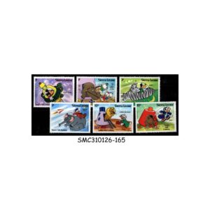 Stamps from SIERRA LEONE - 1983 DISNEY IN SPACE / ANIMATION - 6V - MINT NH