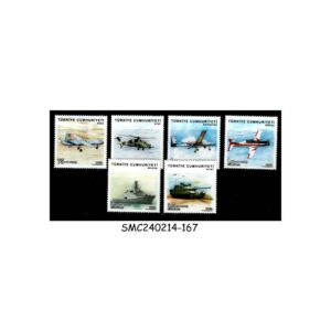 Stamps from TURKEY - 2017 MILITARY VEHICLES / AVIATION HELICOPTER SHIPS - 6V MINT NH