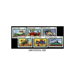 Stamps from SIERRA LEONE - 1989 CHRISTMAS / DISNEY CARS ANIMATION - 6V MINT NH