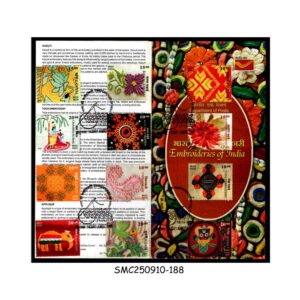 Stamps from INDIA - 2019 EMBROIDERIES OF INDIA - 3V - BROCHURE - FDI