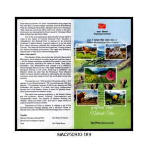 Stamps from INDIA - 2020 UNESCO WORLD HERITAGE SITES IN INDIA - 5V - BROCHURE - FDI