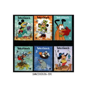 Stamps from TURKS & CAICOS ISLANDS - 1979 INTERNATIONAL YEAR OF CHILD / DISNEY ANIMATION - 6V MINT NH
