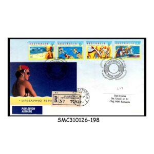 Stamps from AUSTRALIA - 1994 LIFESAVING SOCIETY - FDC REGISTERED