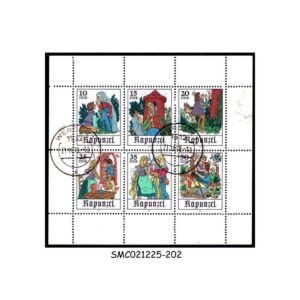 Stamps from GERMANY - 1978 RAPUNZEL - FAIRY TALE - MIN. SHEET - CTO