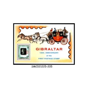 Stamps from GIBRALTAR - 1990 150th ANNIV. OF THE FIRST POSTAGE STAMP - MIN. SHEET MNH