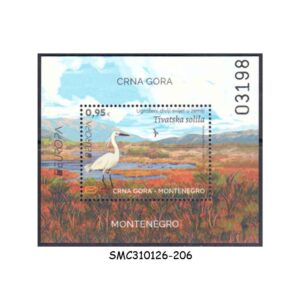 Stamps from MONTENEGRO - 2021 ENDANGERED WILDLIFE / BIRDS - MIN. SHEET MINT NH