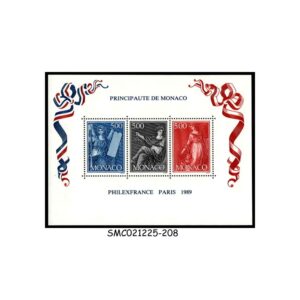 Stamps from MONACO - 1989 PHILEXFRANCE PARIS - MIN. SHEET MINT NH