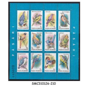 Stamps from ROMANIA - 1991 BIRDS - MIN. SHEET MINT NH