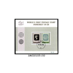 Stamps from NORWAY - 1990 150th ANNIV. OF THE FIRST POSTAGE STAMP - MIN. SHEET CTO