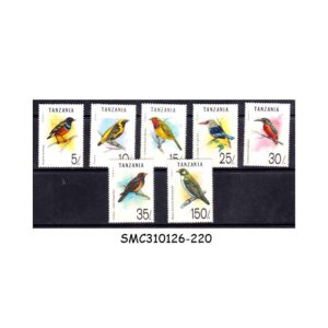 Stamps from TANZANIA - 1992 BIRDS - 7V - MINT NH SCOTT#978-84