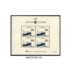 Stamps from PORTUGAL MADEIRA ISLANDS - 1988 EUROPA / SHIPS - MIN. SHEET MINT NH