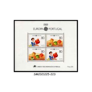 Stamps from PORTUGAL - 1989 EUROPA / CHILDREN TOYS - MIN. SHEET MINT NH