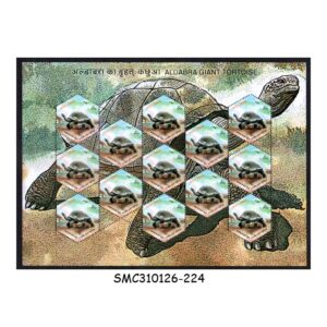 Stamps from INDIA - 2008 ALDABRA GIANT TORTOISE- SHEETLET - MINT NH