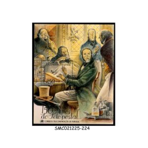 Stamps from PORTUGAL - 1990 POSTAGE STAMP CENTENARY - MIN. SHEET - FDI