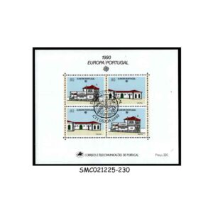 Stamps from PORTUGAL - 1990 EUROPA / ARCHITECTURE - MIN. SHEET - FDI