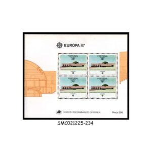 Stamps from PORTUGAL AZORES - 1987 EUROPA / ARCHITECTURE - MIN. SHEET MINT NH