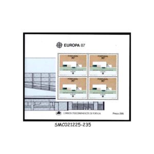 Stamps from PORTUGAL - 1987 EUROPA / ARCHITECTURE - MIN. SHEET MINT NH