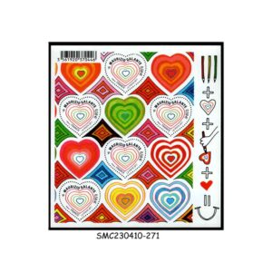 Stamps from FRANCE - 2011  HEART MAURIZIO GALANTE / VALENTINE'S DAY - MIN. SHEET MINT NH