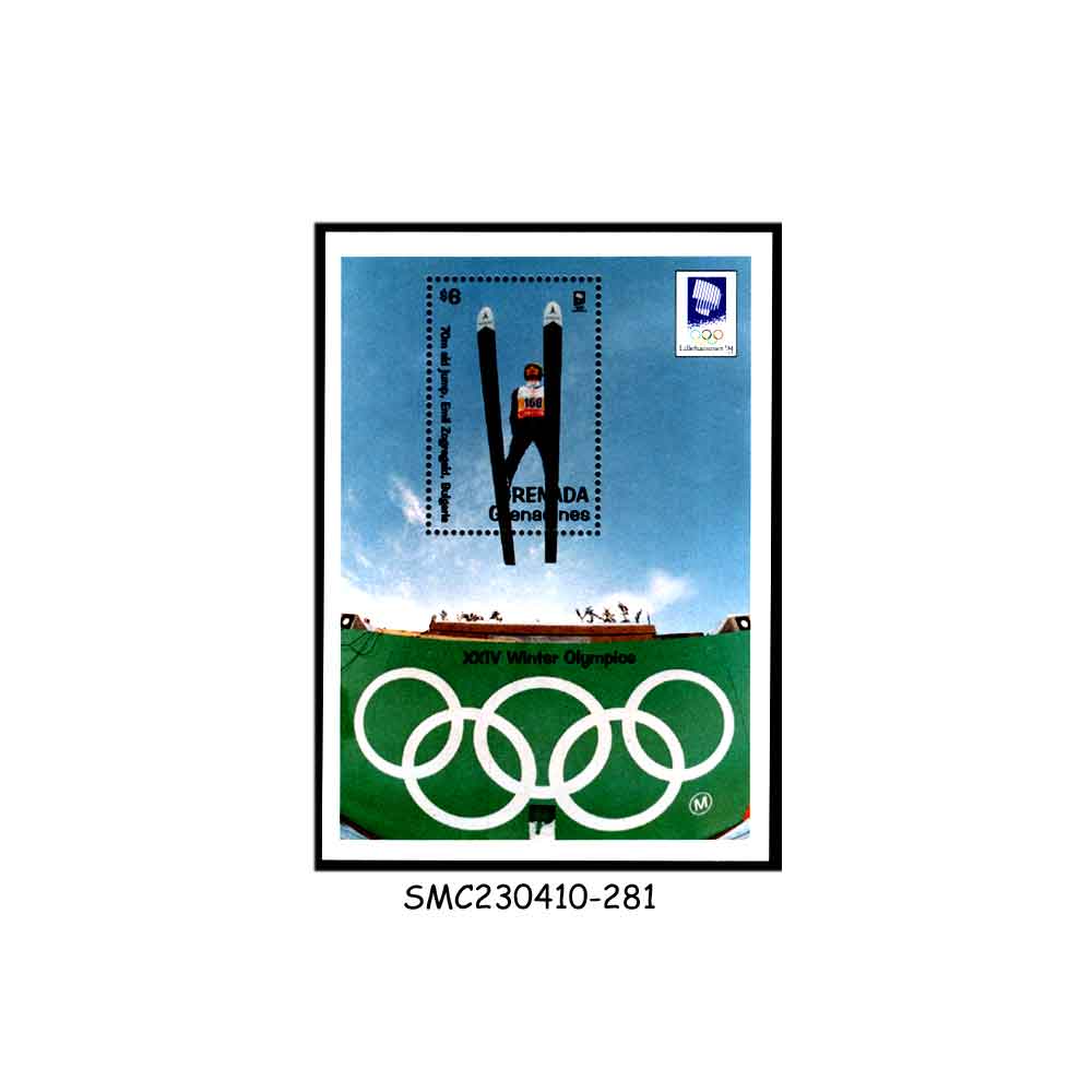 Stamps from GRENADA GRENADINES - 1994 WINTER OLYMPIC GAMES LILLEHAMMER '94 - MIN. SHEET MINT NH