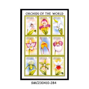 Stamps from GRENADA GRENADINES - 1997 ORCHIDS OF THE WORLD / FLOWERS - MIN. SHEET MINT NH