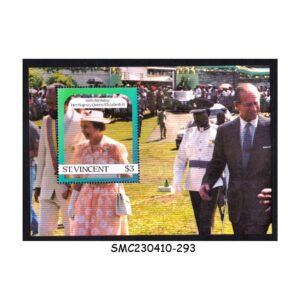 Stamps from ST. VINCENT - 1986 60th BIRTHDAY OF QUEEN ELIZABETH II - MIN. SHEET MINT NH