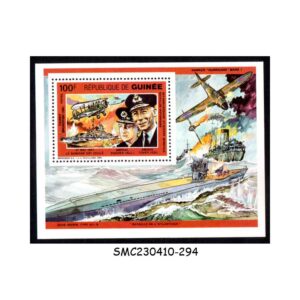 Stamps from GUINEA - 1991 WORLD WAR II  - MIN. SHEET MINT NH