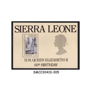 Stamps from SIERRA LEONE - 1986 60th BIRTHDAY OF QUEEN ELIZABETH II - MIN. SHEET MINT NH