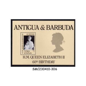 Stamps from ANTIGUA & BARBUDA - 1986 60th BIRTHDAY OF QUEEN ELIZABETH II - MIN. SHEET MINT NH