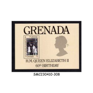Stamps from GRENADA - 1986 60th BIRTHDAY OF QUEEN ELIZABETH II - MIN. SHEET MINT NH