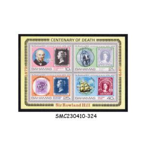 Stamps from BAHAMAS - 1979 DEATH CENTENARY OF SIR ROWLAND HILL - MIN. SHEET MINT NH