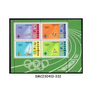 Stamps from BAHAMAS - 1972 SUMMER OLYMPIC GAMES, MUNICH - MIN. SHEET - MINT NH