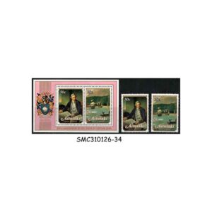 Stamps from AITUTAKI - 1979 DEATH BICENTENARY OF CAPTAIN COOK - SET OF 2-STAMPS & 1-MS - MNH
