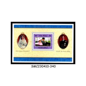 Stamps from BAHAMAS - 1997 GOLDEN JUBILEE OF QEII WEDDING - MIN. SHEET - MINT NH