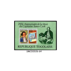 Stamps from TOGO - 1979 DEATH BICENTENARY OF CAPTAIN JAMES COOK - MIN. SHEET MINT NH