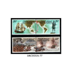 Stamps from NORFOLK ISLANDS - 1979 DEATH BICENTENARY OF CAPTAIN JAMES COOK - 4V MINT NH