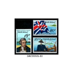 Stamps from NORFOLK ISLANDS - 1978 CAPTAIN COOK BICENTENARY - 3V MINT NH