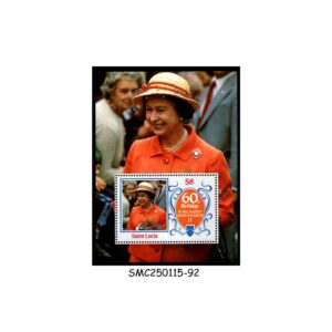 Stamps from ST. LUCIA - 1986 60th BIRTHDAY OF QEII - MIN. SHEET - MINT NH